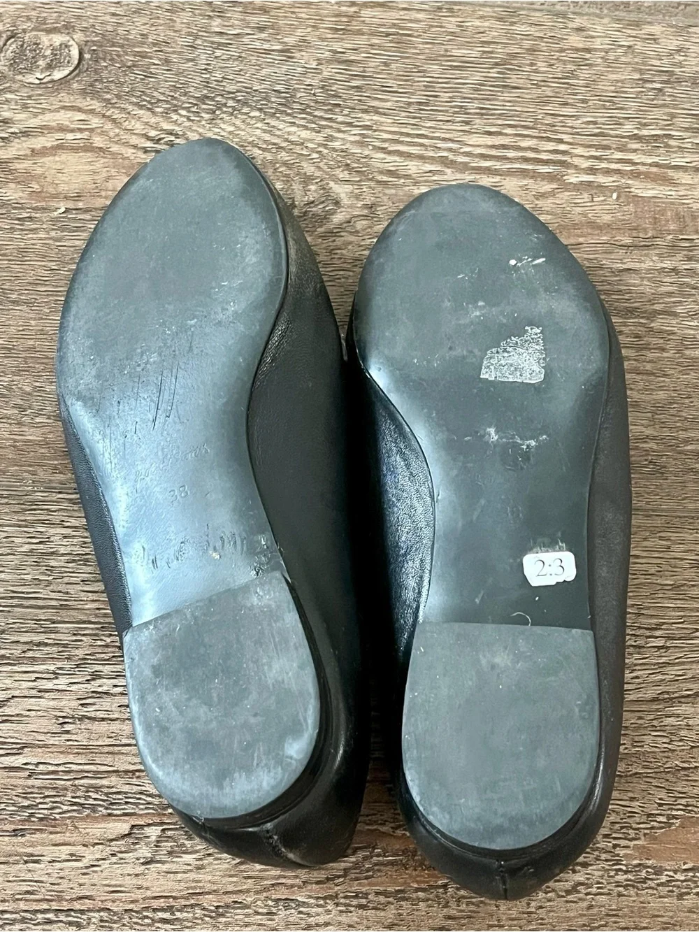 & Other Stories Black Leather Loafers with Gold Horsebit